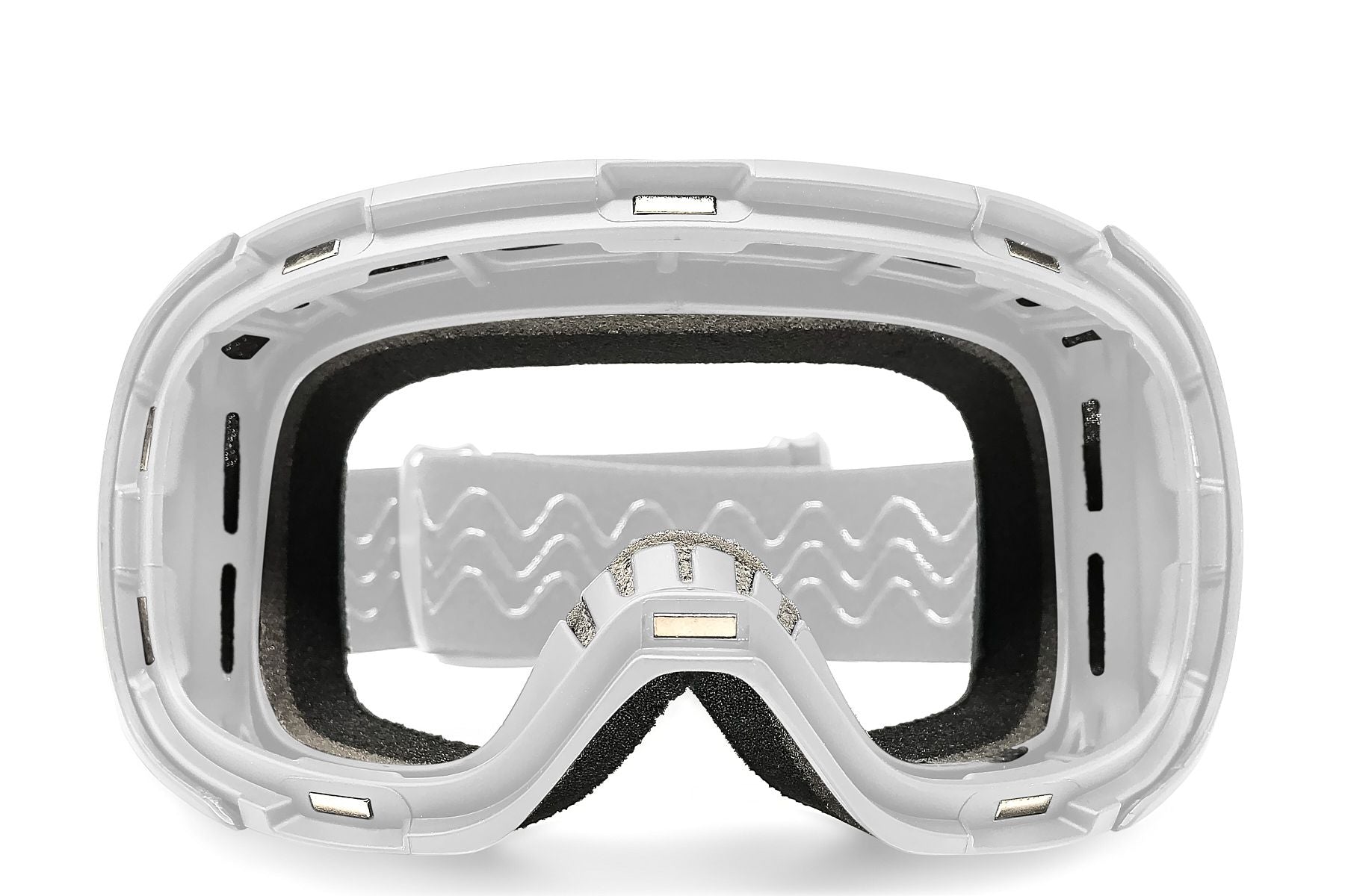 Alternative view of Denali Snow Goggle   White Magnetic Frame + Strap