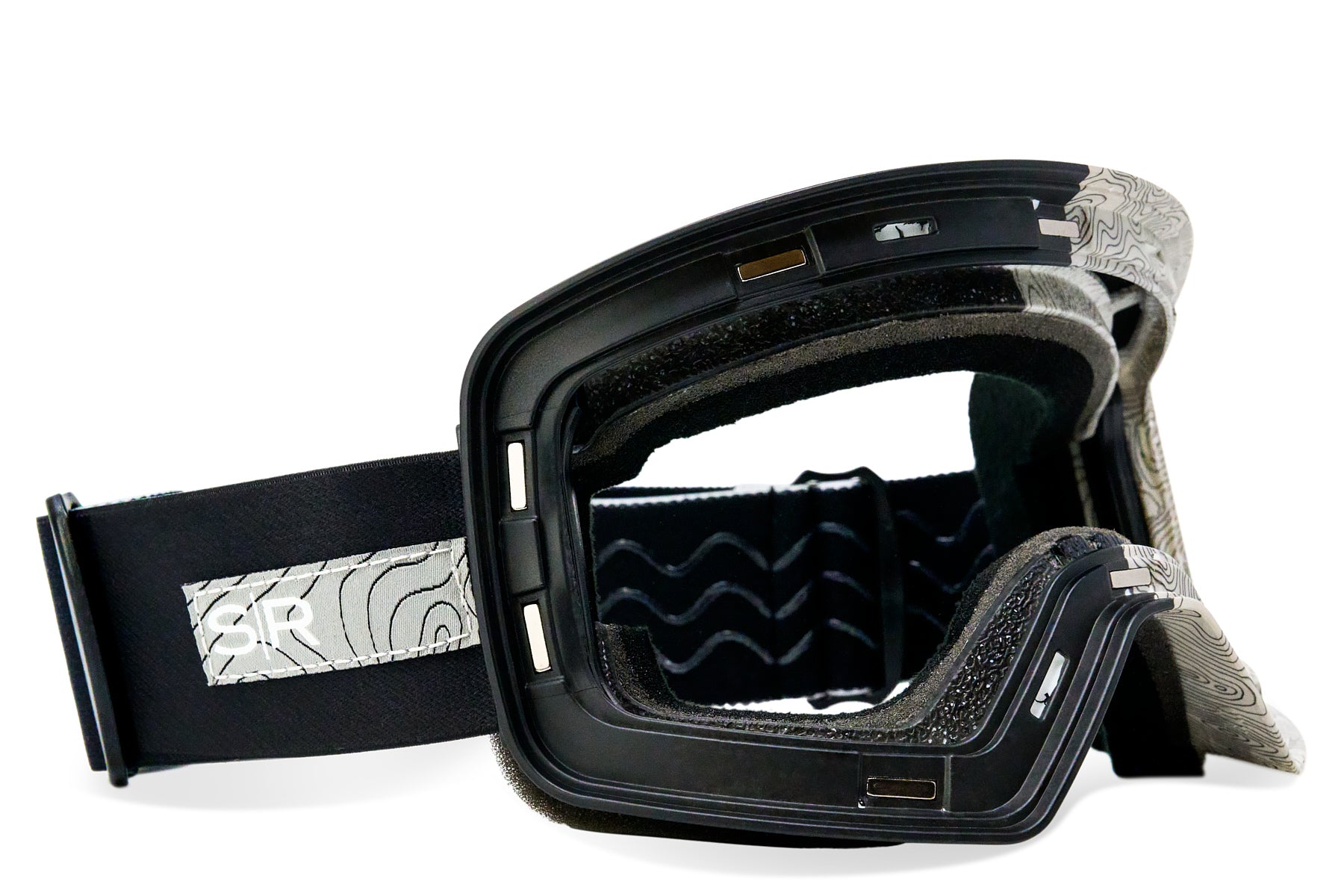 Frontier Snow Goggle   Stealth Terrain Magnetic Frame + Strap (Lens Not Included)