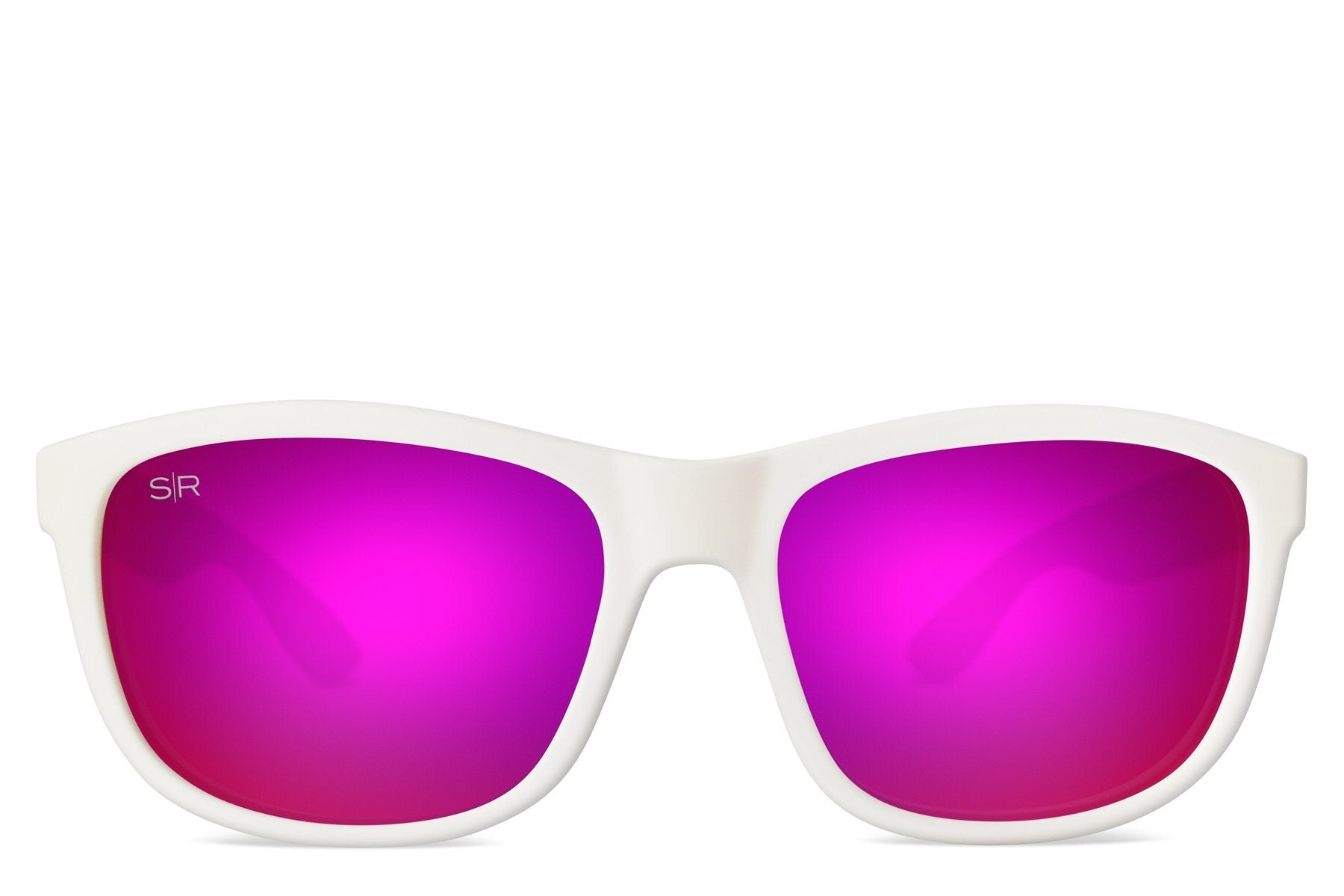 Alternative view of Kid's Signature Series   White Purple Polarized