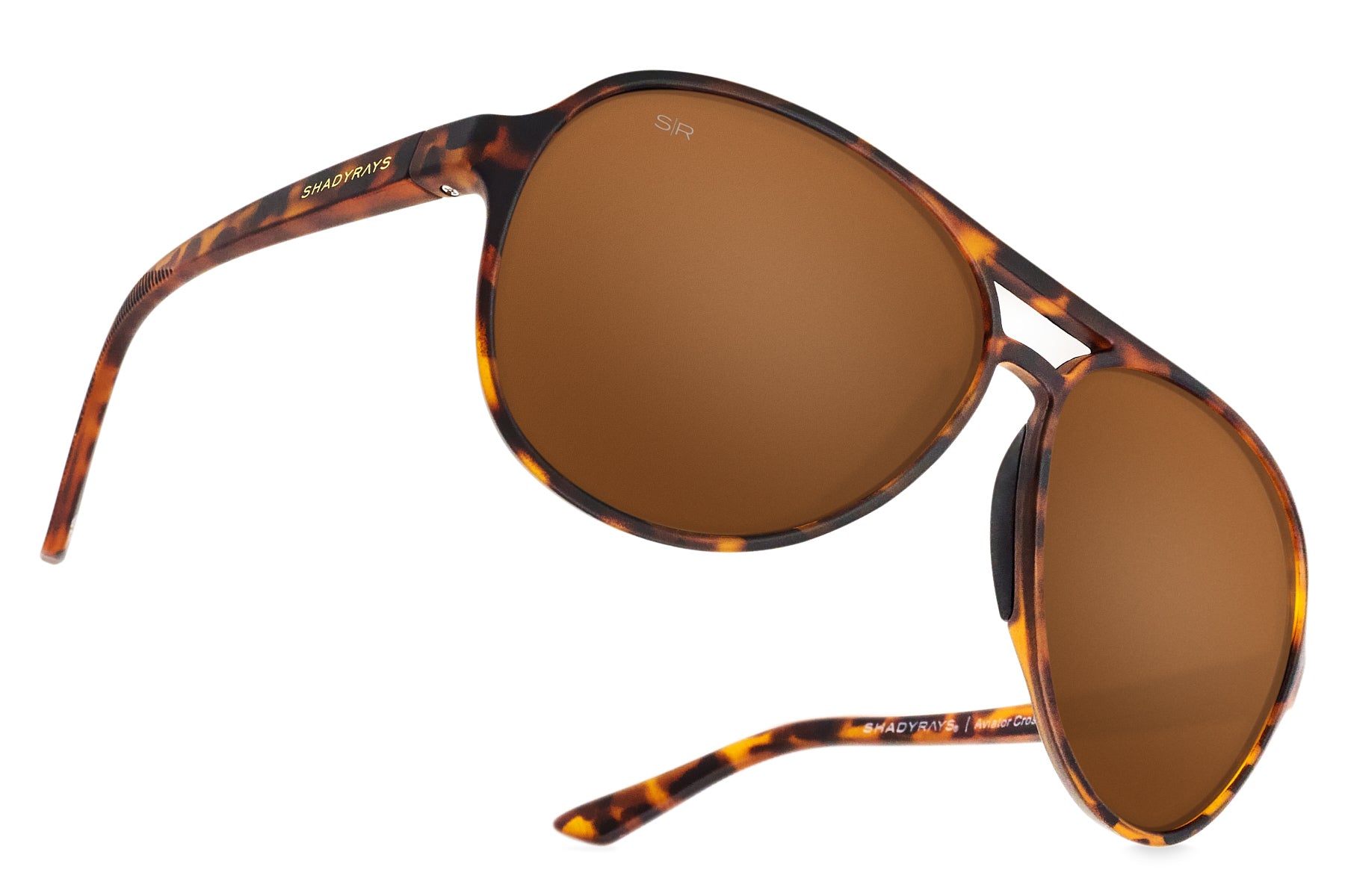 Aviator Crossover    Amber Tortoise Polarized
