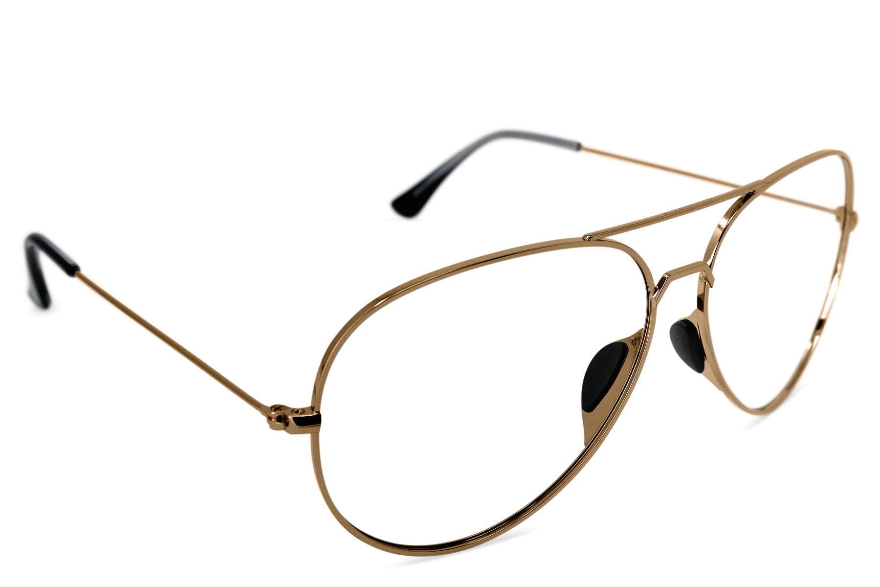 Alternative view of Tangle Free Aviator Small Rx   Gold